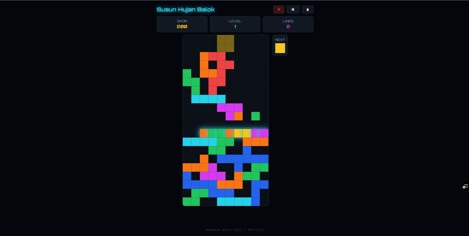 Game - Susun Hujan Balok