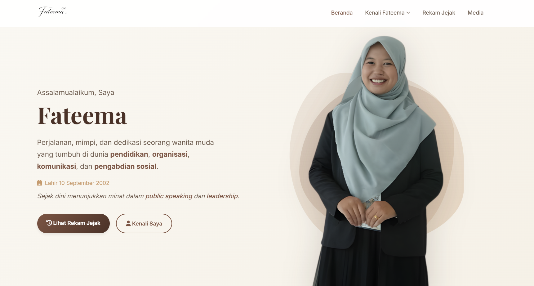 Fateema - Personal Branding